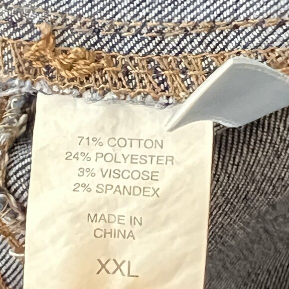 NY&C Women's Pull-on Blue Denim Leggings Pants Size XXL High Waist Stretch  NWT - Picture 9 of 13